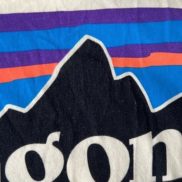 Patagonia Organic Cotton Yellow Logo Tee - Picture 6 of 6